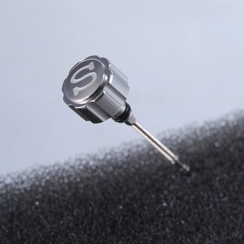 SKXHouseWatch-Silver Double Gasket Engraved Crown for NH35 NH36 Movement Watch