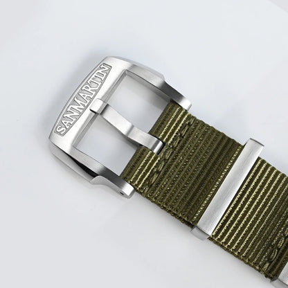 San Martin High Quality Nylon Military Pilot Watch Strap 20mm 22mm Universal Type Sport Paratrooper Bracelet Watch Parts