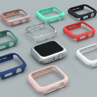 Étui de protection mat à la mode pour Apple Watch SE, coque rigide pour cadre iWatch 7 6 5 4 3 PC 41mm 44mm 38mm 42mm 45mm