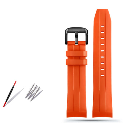 Rubber and silicone dustproof watch strap for Tissot 1853, T 120417 T120.417 men's watch strap accessories with a 22mm curved end