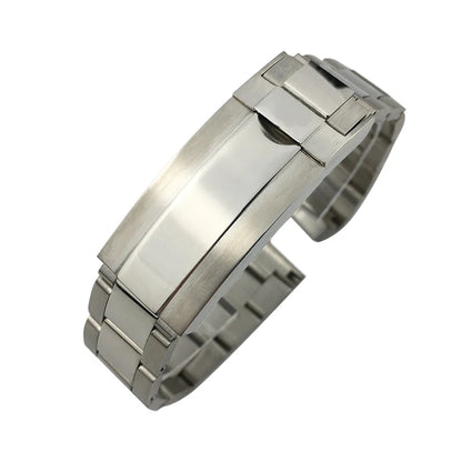 Bracelet de montre à extrémité incurvée en acier inoxydable pour Rolex Submariner, bracelet solide complet, accessoires de bracelet de montre, haute qualité, 20mm
