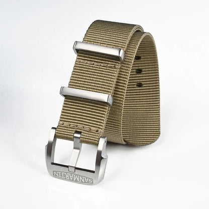 San Martin High Quality Nylon Military Pilot Watch Strap 20mm 22mm Universal Type Sport Paratrooper Bracelet Watch Parts