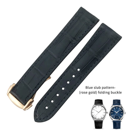 Bracelet De montre en cuir Crocodile, adapté pour Omega De Ville coaster Constellation 18mm 19mm 20mm 21mm 22mm, bracelet en peau d'alligator véritable