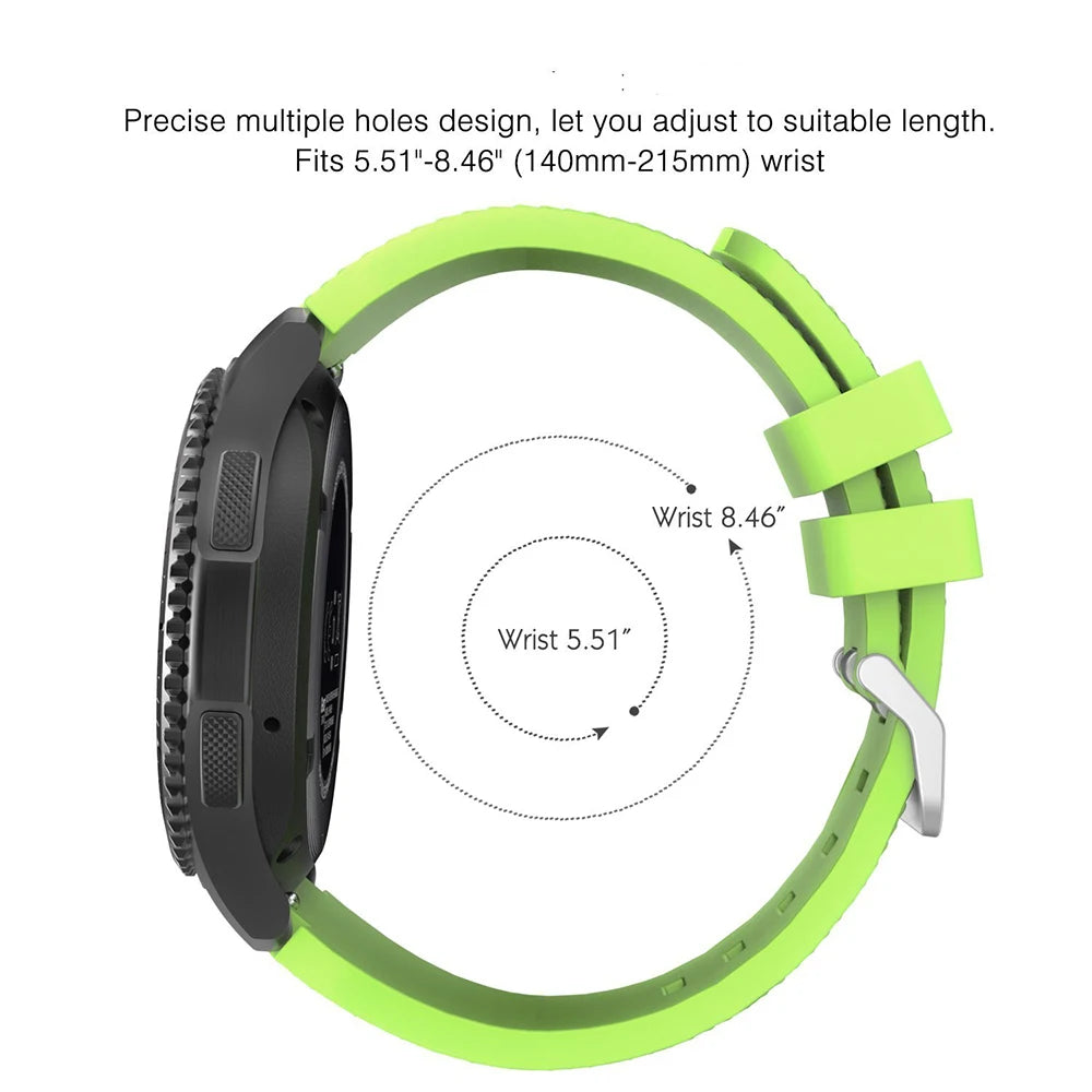 22mm soft silicone strap for Samsung Galaxy Watch 3 46mm Gear S3 Huawei Watch GT GT2 46mm comfortable strap for Amazfit GTR 47mm