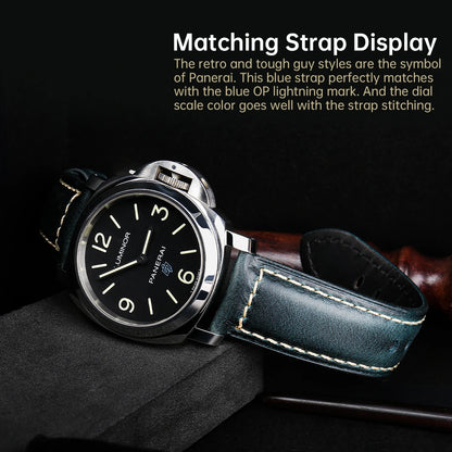 Watch accessories watch straps 20mm 22mm 24mm Cowhide leather watch strap butterfly buckle clasp watchband watch strap belt