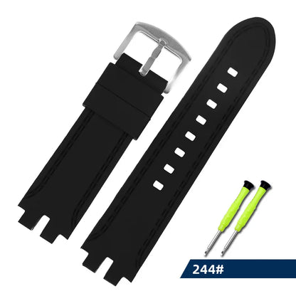 PROTREK - Cinturino per orologio in silicone per Casio PRW-3000/3100/6000/6100Y, per sport da alpinismo, cintura con accessori modificati da uomo