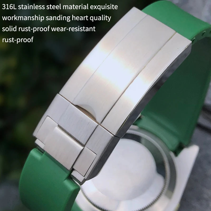 19mm 21mm 20mm 22mm bracelet de montre de haute qualité pour Rolex Daytona Submariner Oysterflex GMT Explorer bracelet de montre bracelet en caoutchouc et Silicone