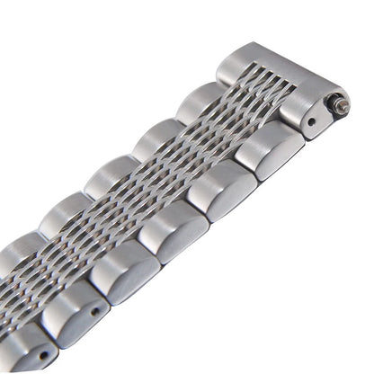 Bracelet de montre de luxe en acier inoxydable à maillons solides, fermoir pliant, remplacement de bracelet de montres de sécurité, 18mm, 22mm, 20mm