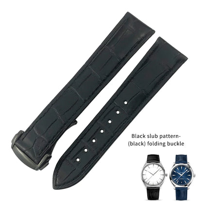 Bracelet De montre en cuir Crocodile, adapté pour Omega De Ville coaster Constellation 18mm 19mm 20mm 21mm 22mm, bracelet en peau d'alligator véritable