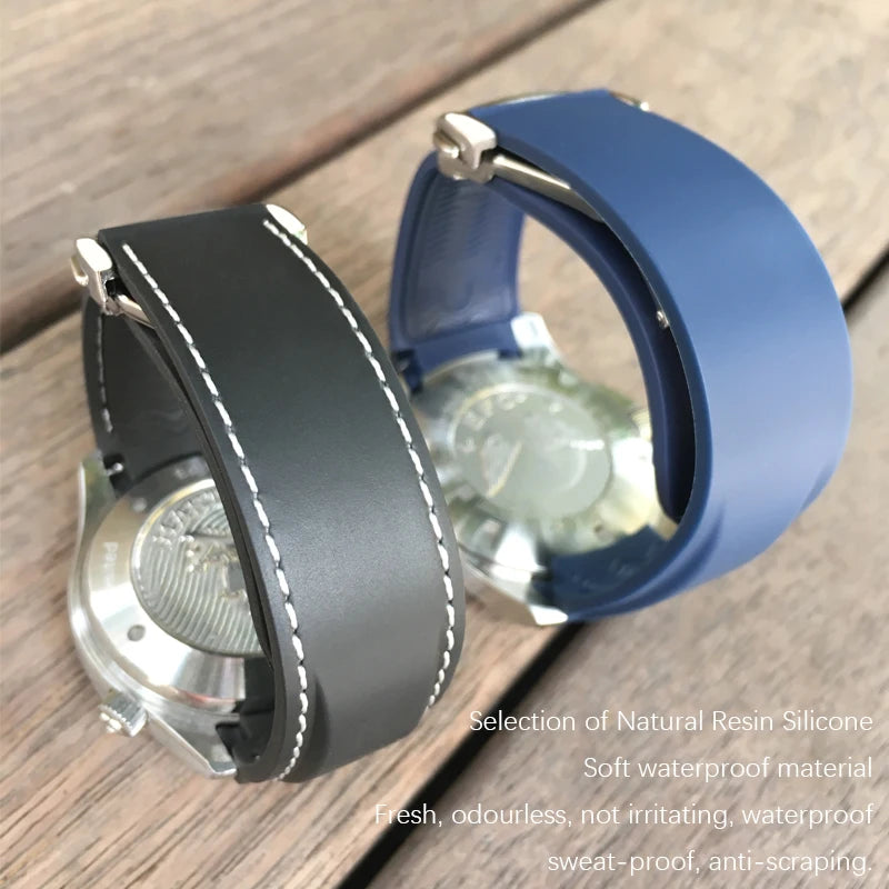 Bracelet Longines en Caoutchouc et Silicone de Haute Qualité, pour Montre Omega Seam84300 Planet Ocean SeATM SKX, 20mm 21mm 22mm 18mm