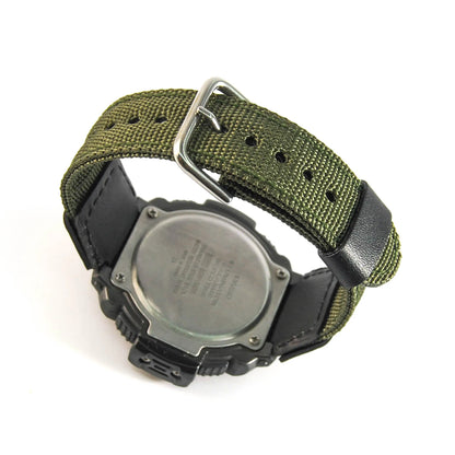 Bracelet de remplacement pour montre numérique AQ-S810W SGW-300H SGW-400H Nylon + cuir bracelets étanches