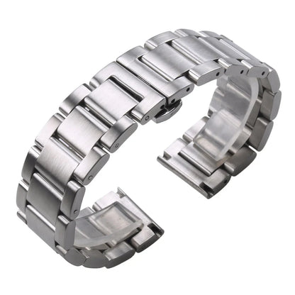 Men's and Women's Watch Straps, Solid Stainless Steel, 18mm, 20mm, 21mm, 22mm, 23mm, 24mm, Accessories