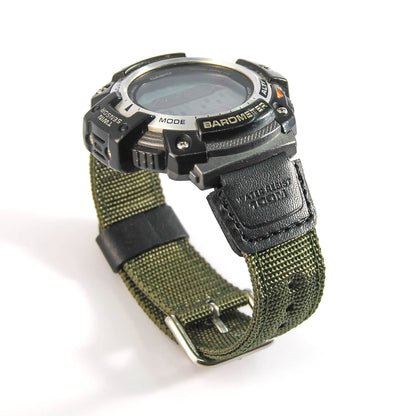 Bracelet de remplacement pour montre numérique AQ-S810W SGW-300H SGW-400H Nylon + cuir bracelets étanches
