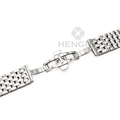 Bracelet de montre en acier inoxydable, 20mm 22mm, pour hommes et femmes, extrémité droite, argent, Rose, or, fermoir, accessoires