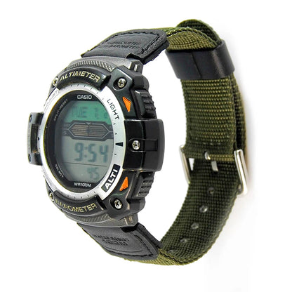 Bracelet de remplacement pour montre numérique AQ-S810W SGW-300H SGW-400H Nylon + cuir bracelets étanches