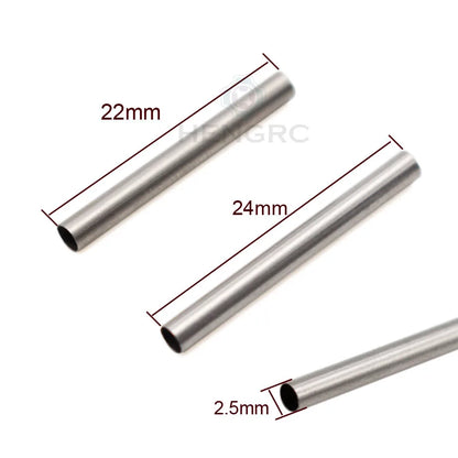 Bracelet de montre en métal et acier inoxydable, Tube 20mm 22mm 24mm 26mm, accessoires de bracelet de montre 4 pièces/ensemble et barre à ressort d'outils