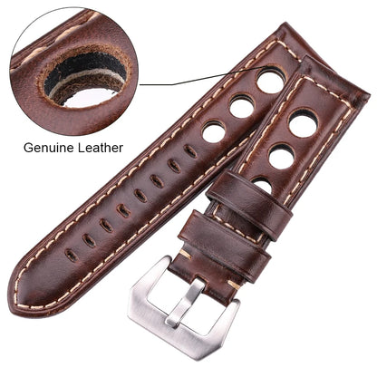 4 couleurs peau de vache bracelet de montre Vintage en cuir véritable 20mm 22mm 24mm bracelet de montre femmes hommes mode bracelet de montre ceinture avec boucle ardillon