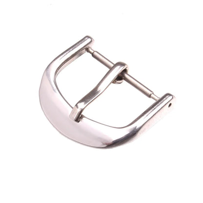 Boucle de montre en acier inoxydable massif, argent et or, 12 1618 20 22mm, bracelets de montre en cuir poli en métal, fermoir, accessoires de montres