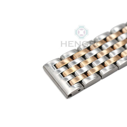 Bracelet de montre en acier inoxydable, 20mm 22mm, pour hommes et femmes, extrémité droite, argent, Rose, or, fermoir, accessoires