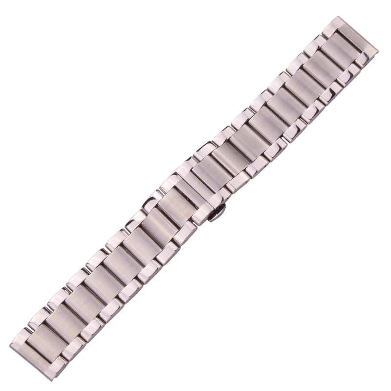 Men's and Women's Watch Straps, Solid Stainless Steel, 18mm, 20mm, 21mm, 22mm, 23mm, 24mm, Accessories