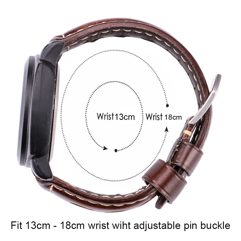 4 couleurs peau de vache bracelet de montre Vintage en cuir véritable 20mm 22mm 24mm bracelet de montre femmes hommes mode bracelet de montre ceinture avec boucle ardillon