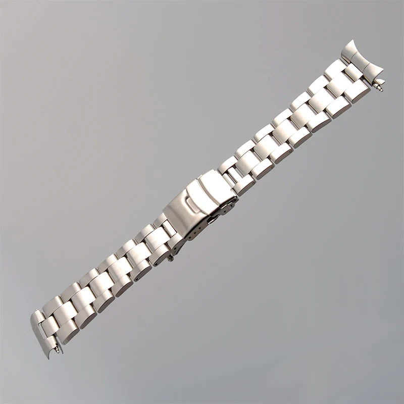 Bracelet en acier inoxydable solide Huître pour plongée sous-marine, double structure de verrouillage de sécurité, SKXHouseSKX009, 22mm