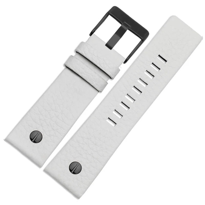 Genuine Leather Watch Strap 22 24 26 27 28 30 32mm, for Diesel DZ7370 DZ7313 DZ7413 DZ7257, leather watch band