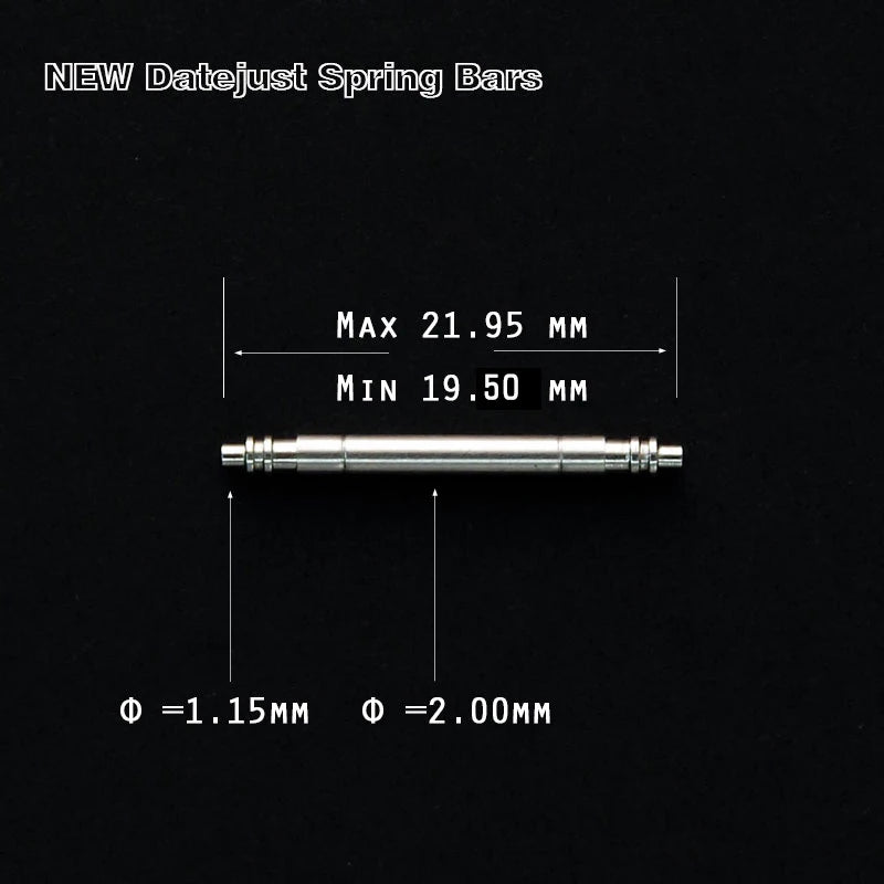 Stainless Steel Spring Bars, for New Datejust Submarine Gstuff Explorer, 10 Pieces, 20mm