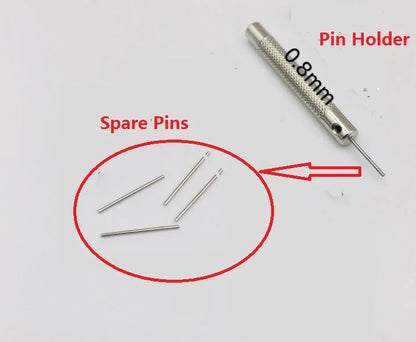 Steel replacement pins for small watch strap, strap remover, 100mm, 0.7mm, 0.8mm, 0.9mm, 1.0 pieces lot