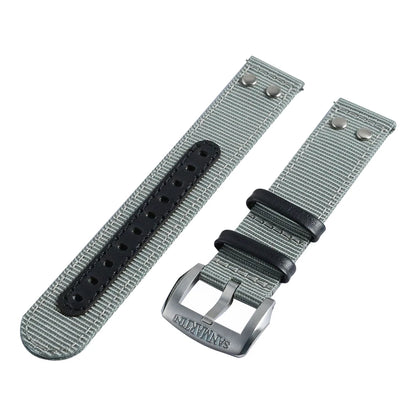 San Martin Quick Release Watch Strap Double Layer High Quality Nylon Strap Fashion Rivet Stitching Design 20mm 22mm Watch Parts