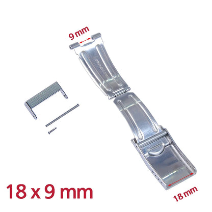 Stainless Steel Buckle, Metal Bracelet, 18x9mm, 20x10mm, New Collection