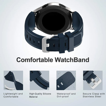 22mm soft silicone strap for Samsung Galaxy Watch 3 46mm Gear S3 Huawei Watch GT GT2 46mm comfortable strap for Amazfit GTR 47mm