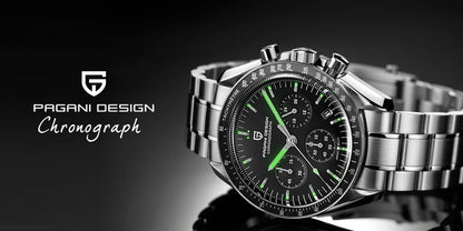 Orologio da uomo 40 mm Cronografo al quarzo - PAGANI DS AK Project AR Sapphire Date Sport