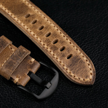 Cinturino per orologio in pelle fatto a mano, 20 21 22 23 24 26 MM, piegato a metà per realizzare uno strato superiore in morbida pelle di vitello, stile retrò per PAM111