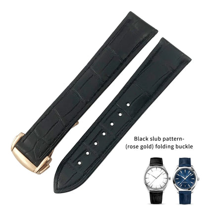 Bracelet De montre en cuir Crocodile, adapté pour Omega De Ville coaster Constellation 18mm 19mm 20mm 21mm 22mm, bracelet en peau d'alligator véritable