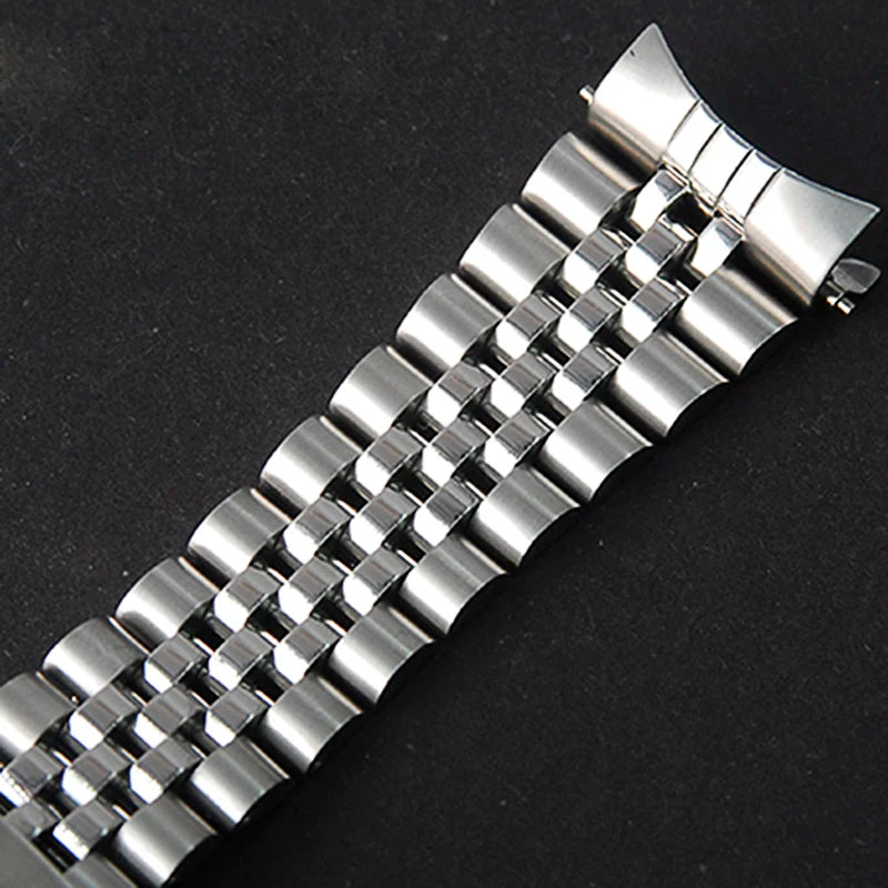Bracelet en acier inoxydable solide Huître pour plongée sous-marine, double structure de verrouillage de sécurité, SKXHouseSKX009, 22mm
