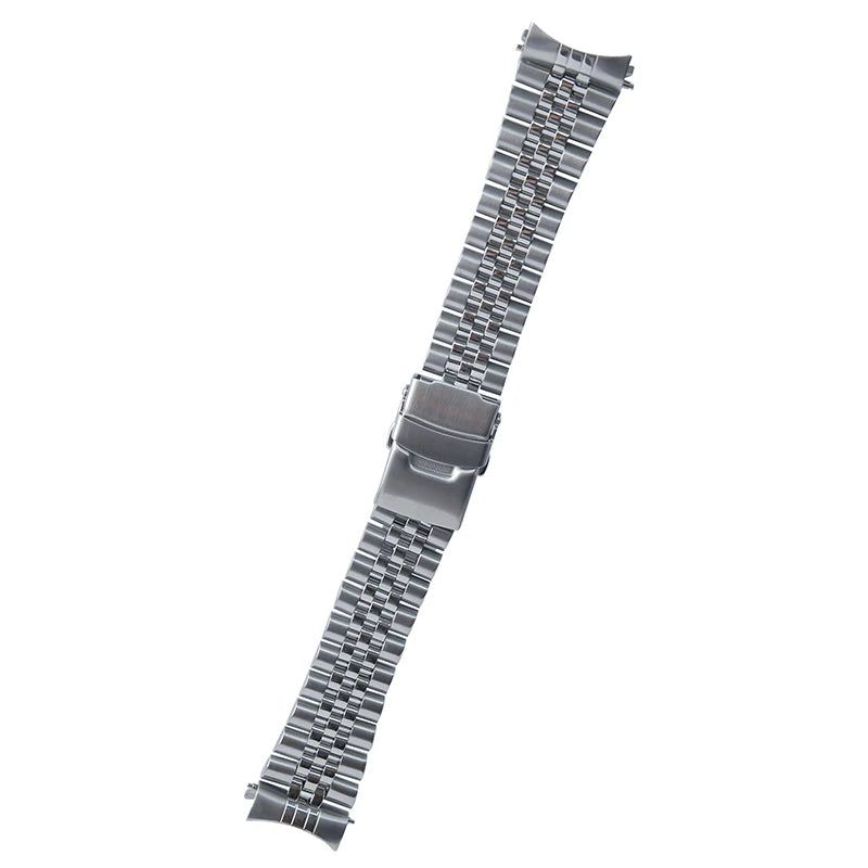 Bracelet en acier inoxydable solide Huître pour plongée sous-marine, double structure de verrouillage de sécurité, SKXHouseSKX009, 22mm