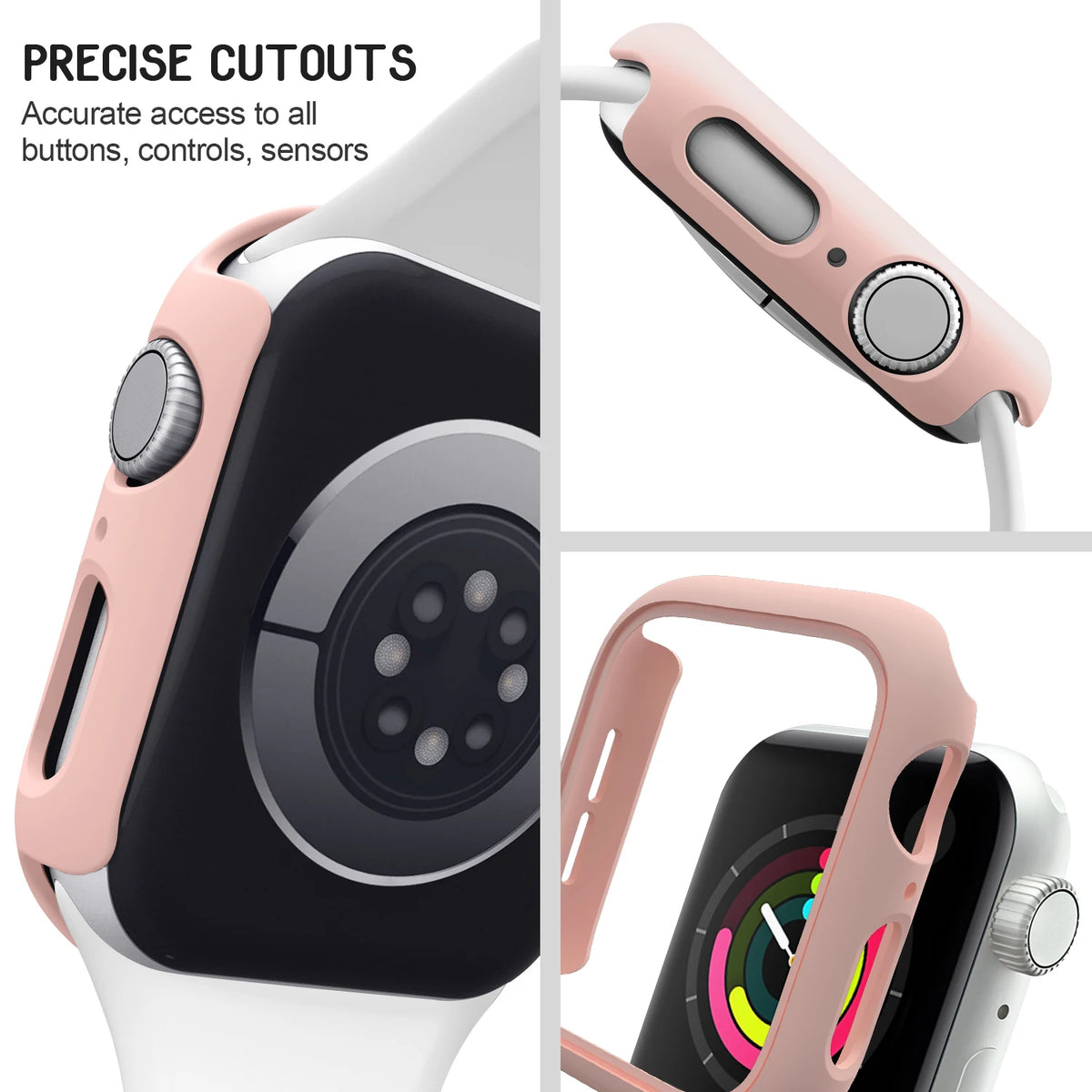 Étui de protection mat à la mode pour Apple Watch SE, coque rigide pour cadre iWatch 7 6 5 4 3 PC 41mm 44mm 38mm 42mm 45mm