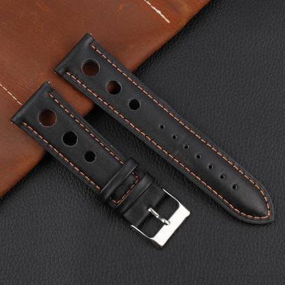 Cinturino per orologio in vera pelle traspirante, 3 fori, 18mm, 20mm, 22mm, 24mm, leggero, accessori per orologi di alta qualità