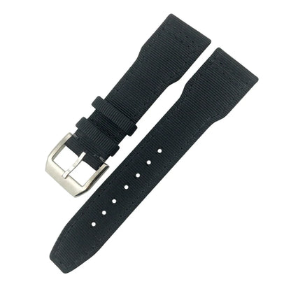 Bracelet de montre en cuir véritable avec boucle ardillon, tissu en nylon, convient aux montres IWC, Spitfire Pilot Mark 18 TOP GUN Strap, 20mm, 21mm, 22mm
