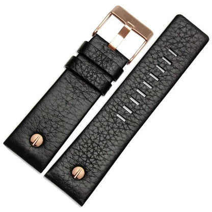 Genuine Leather Watch Strap 22 24 26 27 28 30 32mm, for Diesel DZ7370 DZ7313 DZ7413 DZ7257, leather watch band