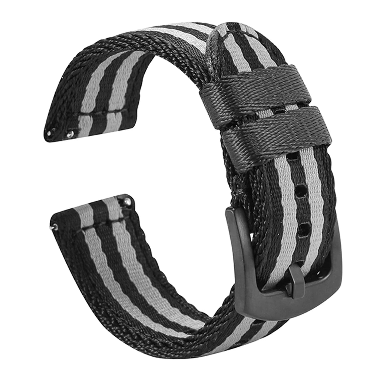 Bracelet de montre en nylon de qualité supérieure à dégagement rapide, bracelet de montre, ceinture de sécurité, rayures militaires, remplacement, accessoires de montre, 20mm, 22mm