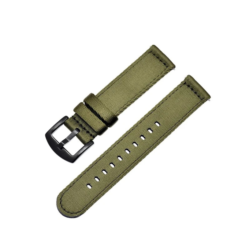Bracelet de montre en Nylon à rayures classiques, 20mm 22mm, ceinture de sécurité brillante, libération rapide, Sport souple, accessoires de montre