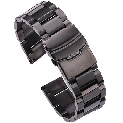 Bracelet de montre en acier inoxydable, 18mm, 20mm, 22mm, 24mm, lien, bleu, noir, or, accessoires