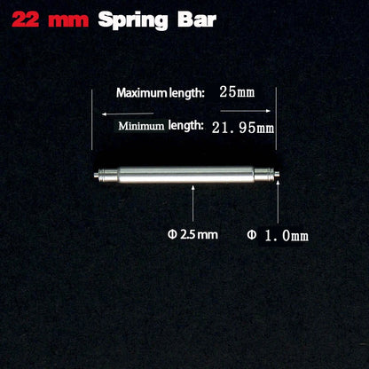 Barre à ressort 20mm 22mm, diamètre = 2.5mm 6309 7002 SKX007 Monster SKX779 Diver Z20Z22