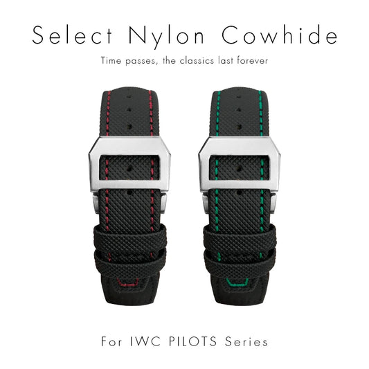 Bracelet de montre en nylon tissé de haute qualité, adapté pour IWC Pilot SPITFIRE MARK 18 Portugieser Portofino TOP GUN Suffino 77 Strap, 20mm, 21mm, 22mm