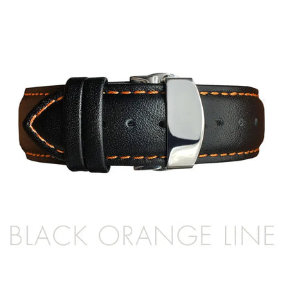22mm 23mm 24mm Genuine Leather Watch Band Curved End Replacement For Tissot T035 Butterfly Buckle Steel Calfskin Leather Strap Bracelets