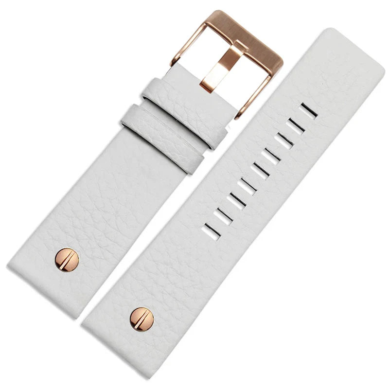 Genuine Leather Watch Strap 22 24 26 27 28 30 32mm, for Diesel DZ7370 DZ7313 DZ7413 DZ7257, leather watch band