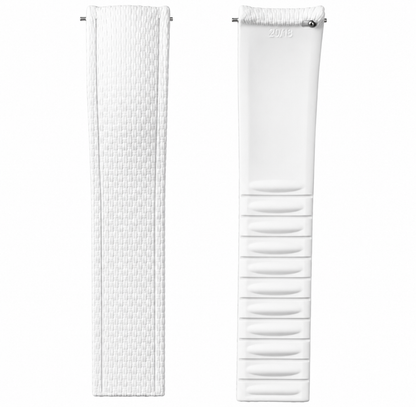 FKM Rubber Watch Strap - SAILCLOTH Texture / Curved & Quick Release / CTS - Buckle not included