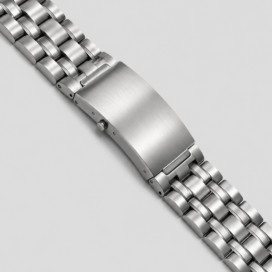 Bracelet Montre 9 Maillons Acier 20mm Compatible avec Omega Seamaster Professional 300M 41 mm (1993–2018) - Premium